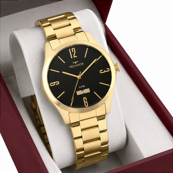 Relógio Masculino Technos Analógico Dourado 2115MNWS4P