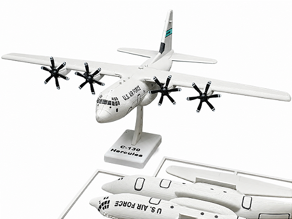 Kit de Montagem Miniatura de Avião Super Hercules C-130J