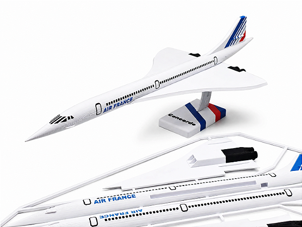 Kit de Montagem Miniatura de Avião Concorde Air France