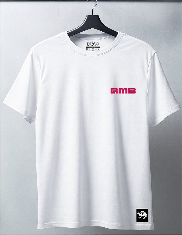 Camiseta Caveira Punk Rock Branca RMB