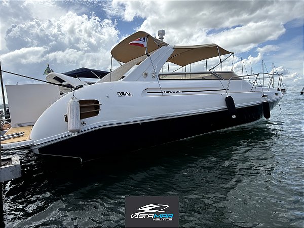 Lancha Real Hawk 32 pés com motor Mercury 2025