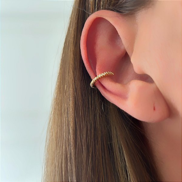 Piercing fininho Encaixe zirconia ouro