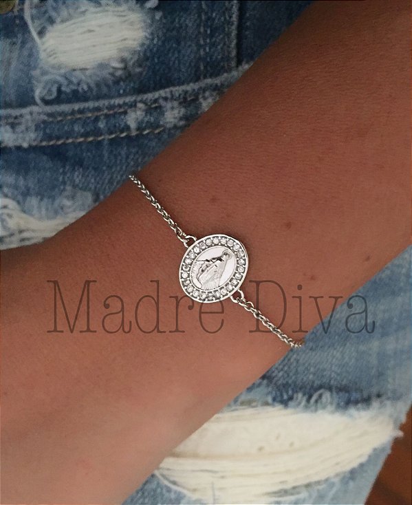 Pulseira Medalha Nossa senhora das graças