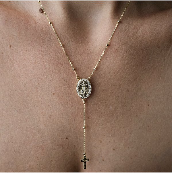 Colar estilo tercinho ouro