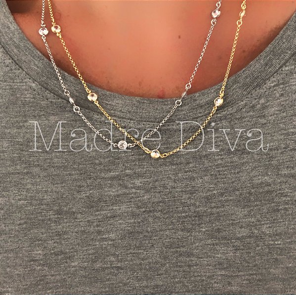 Colar tiffany ponto de luz