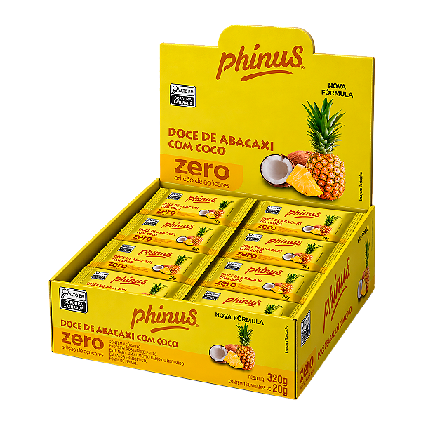Abacaxi Com Coco Zero Açúcar - Caixa com 16 Unidades