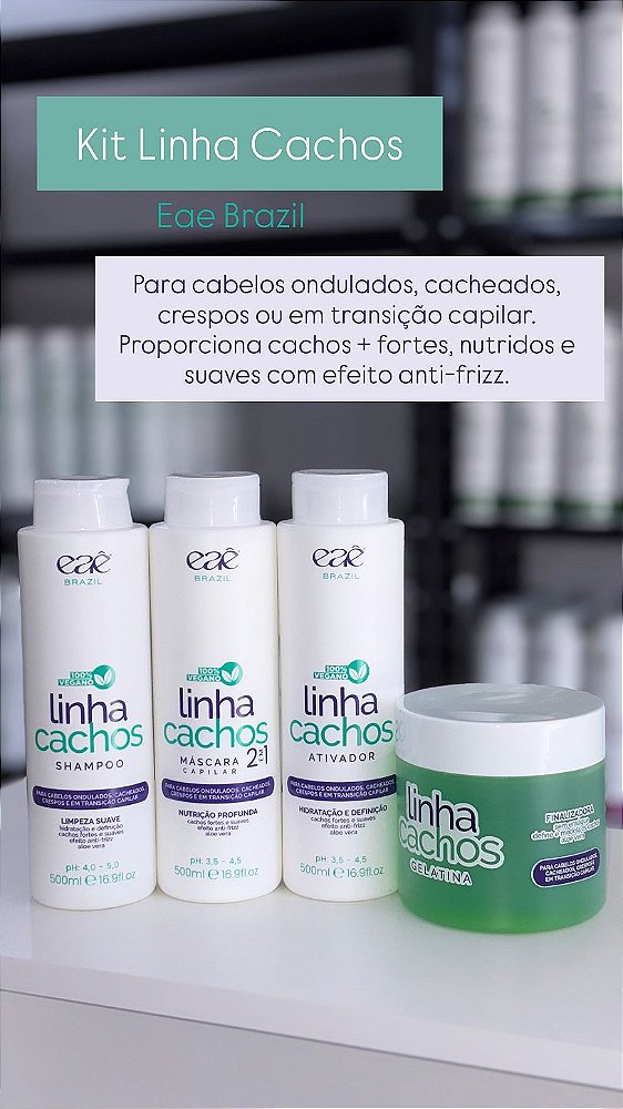 Kit Linha cachos 4 passos Eaê