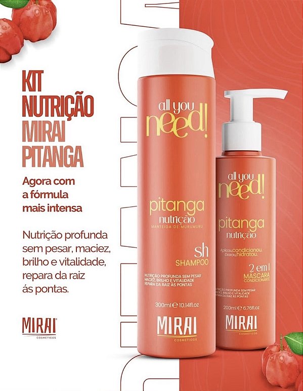 Kit mirai shampoo e condicionador 300ml