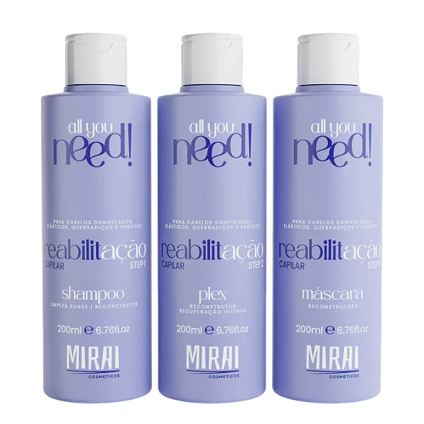 Kit reabilitação S.O.S 3 passos 200ml