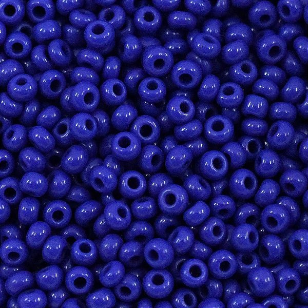 Miçanga Azul Escuro Leitoso Pacote 500g