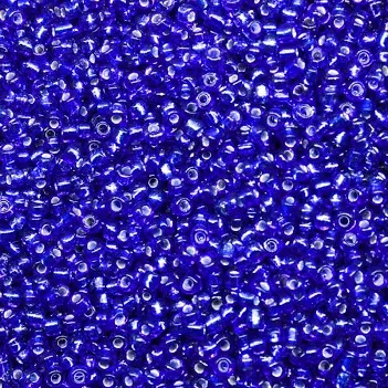 Miçanga Azul Escuro Transparente 500g