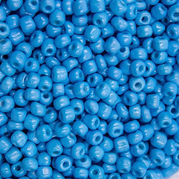 Miçanga Azul Claro Leitoso 500g