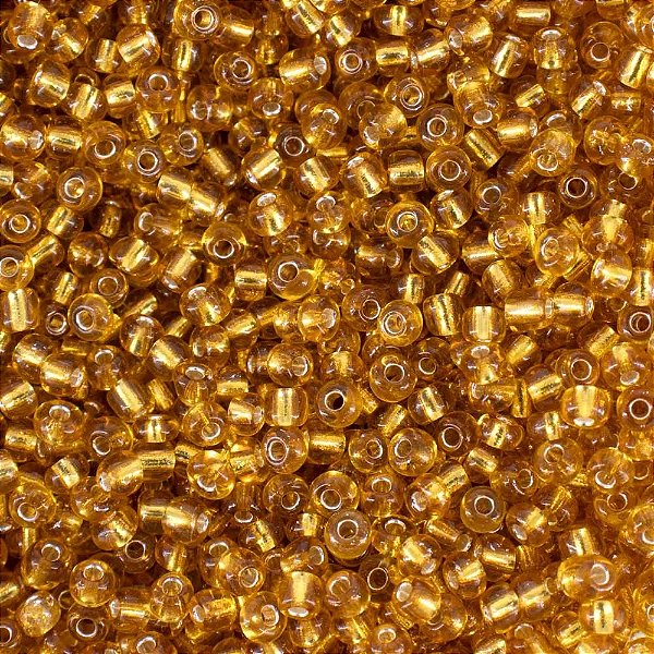Miçanga Amarela Transparente 500g