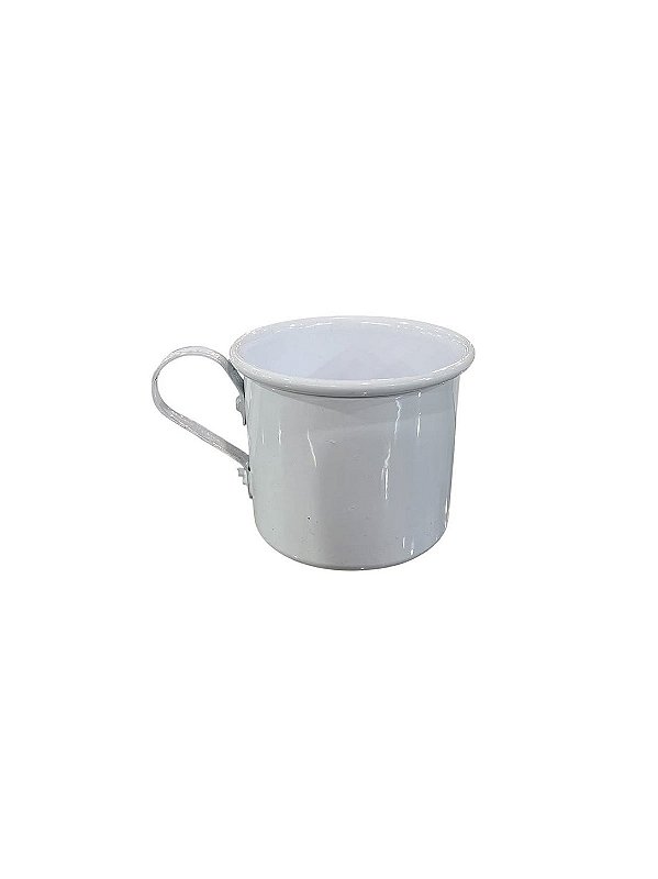 Caneca de Ágata Branca 6cm