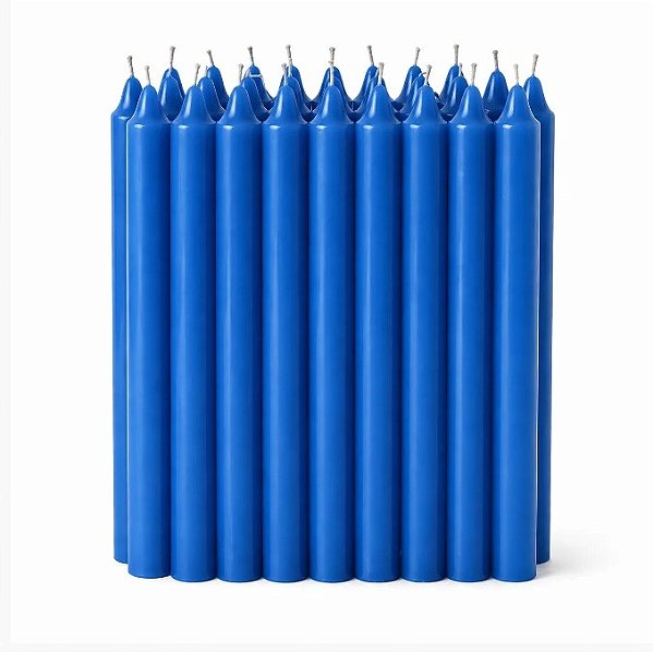 Vela Palito Azul Claro 15 Unidades