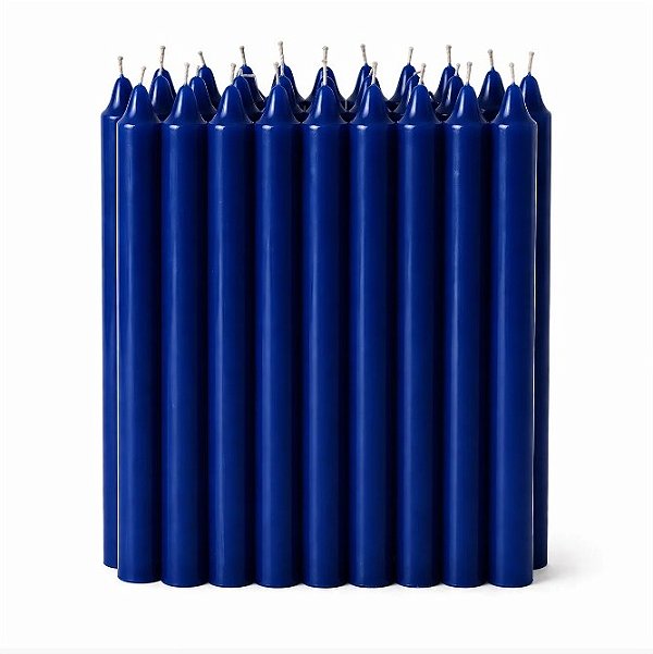 Vela Palito Azul Escuro 30 Unidades