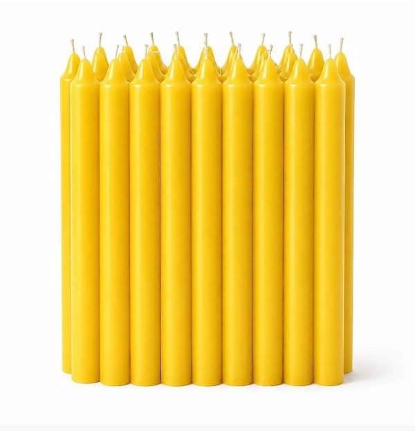 Vela Palito Amarela 30 Unidades