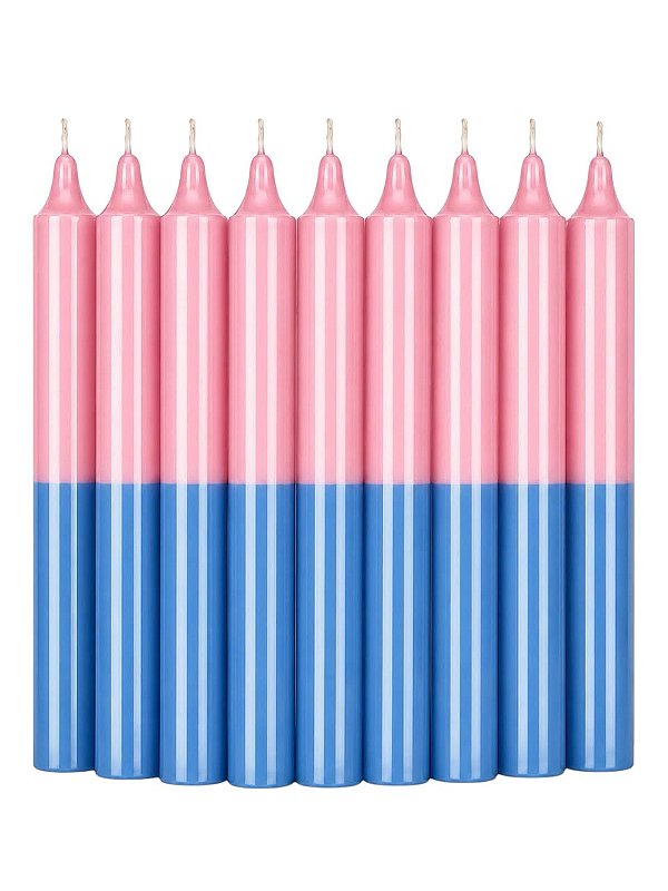 Vela Palito Rosa e Azul 15 Unidades