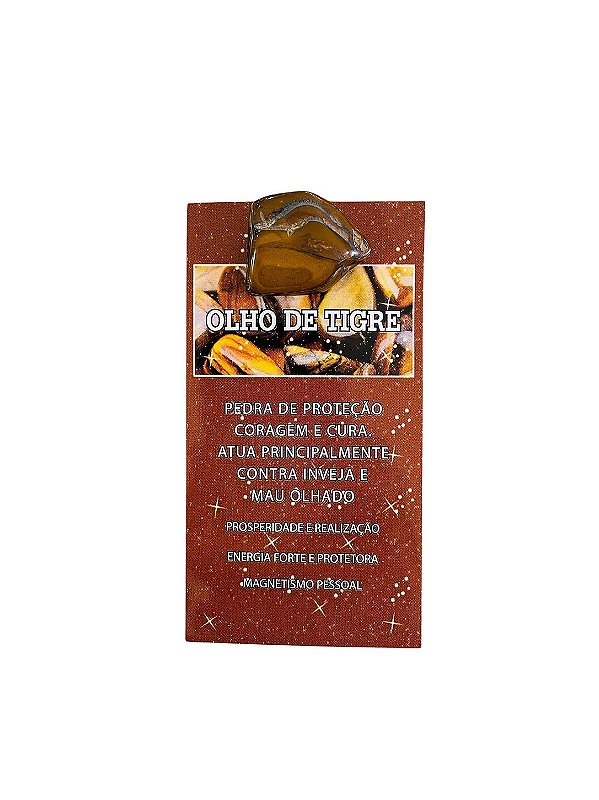 Cartela de Pedra Olho de Tigre