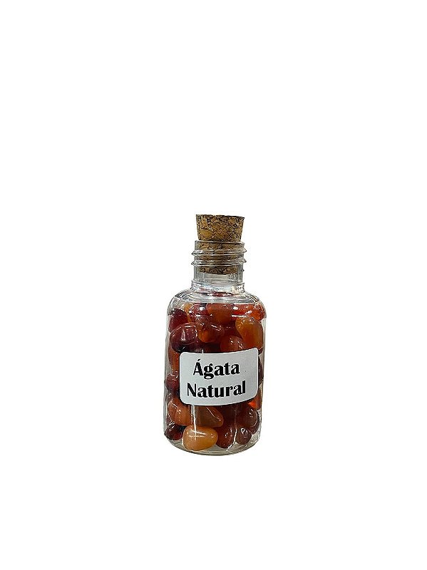 Garrafinha Pedra Ágata Natural