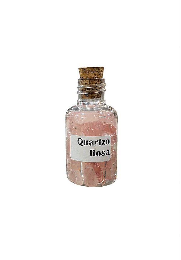 Garrafinha Pedra Quartzo Rosa