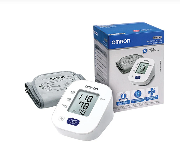Monitor de Pressão Arterial de Braço HEM-7142 - Omron