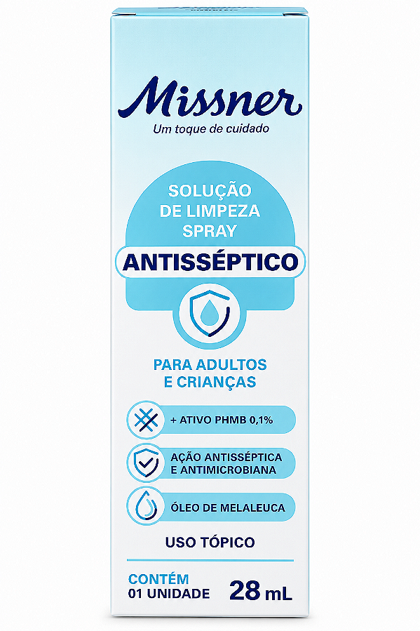 Solução de Limpeza Spray Antisséptico 28ml - Missner