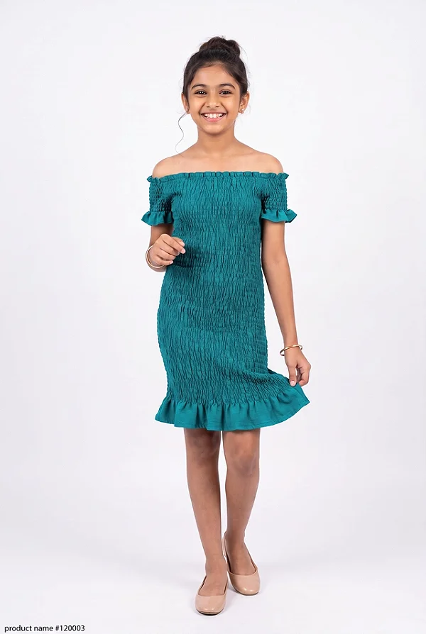 Vestido Juvenil com Regulagem – 9 a 14 Anos