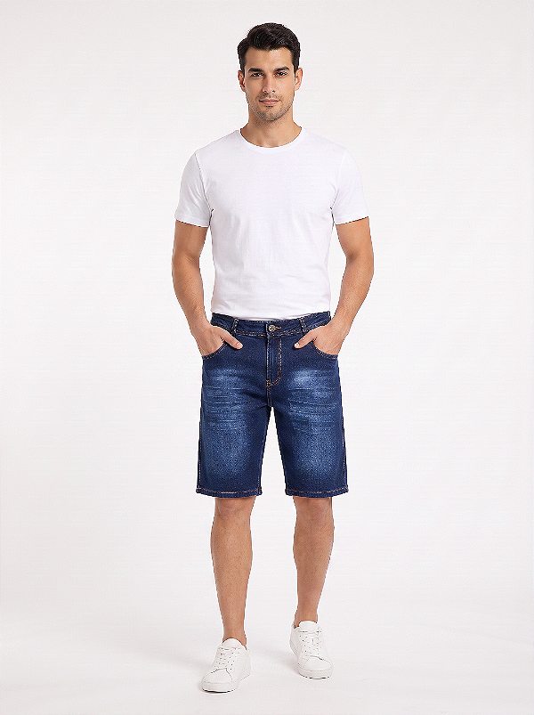 Bermuda Jeans Masculina Premium – Conforto, Caimento e Estilo