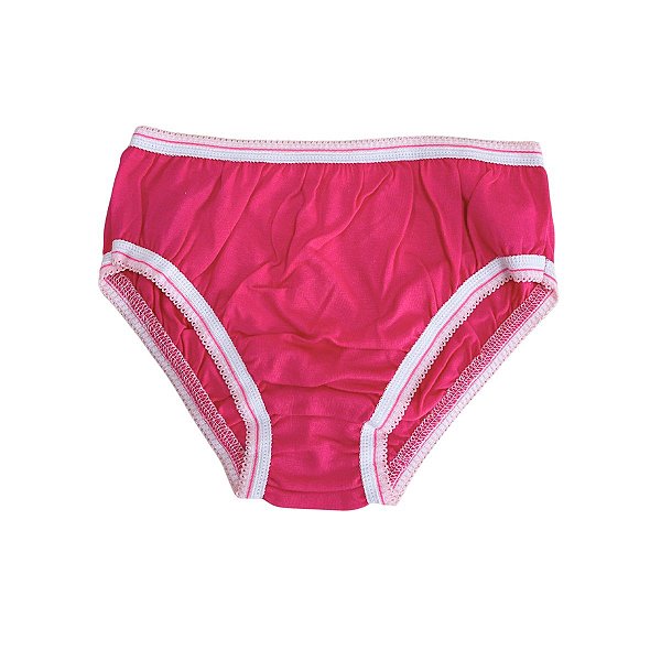 Calcinhas Infantis Menina Algodão Conforto Lisas - REF 14