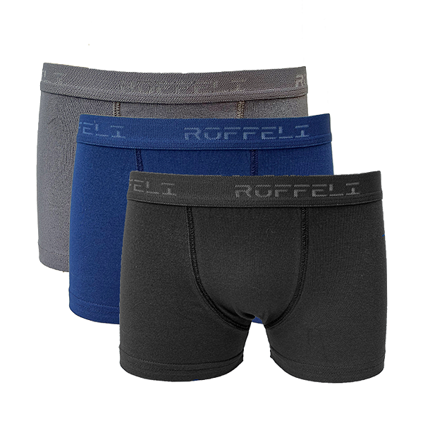 Cuecas Boxer Infantil Masculina Cotton Lisas - REF 44