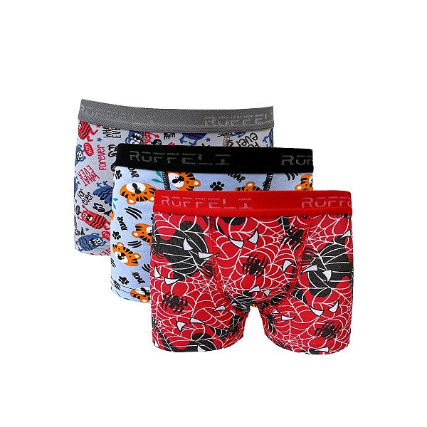 Cuecas Boxer Infantil Cotton Estampadas - REF 44-1