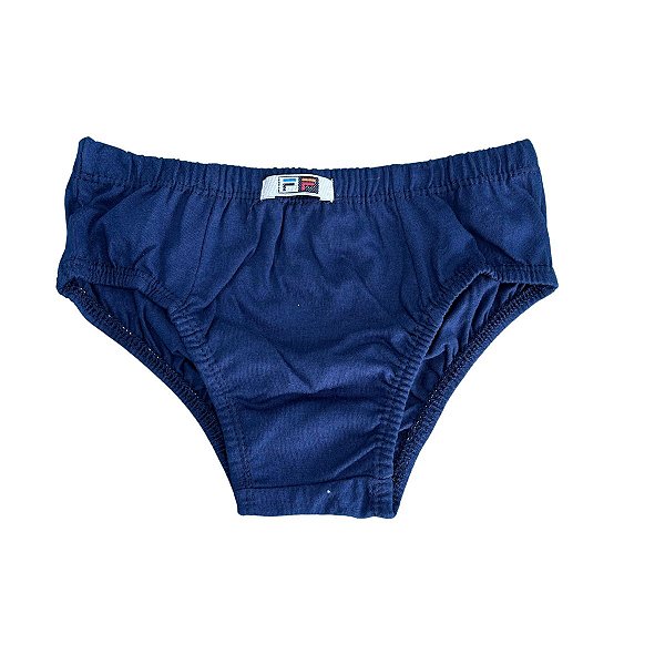 Cuecas Infantil Slip Algodão Menino Lisas - REF 48