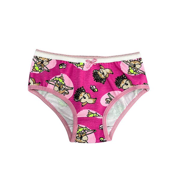 Calcinhas Infantil Menina Cotton Estampadas - REF 63