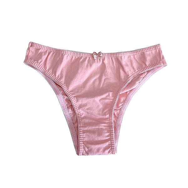 Calcinhas Feminina Tanga Cotton Lisas - REF 85