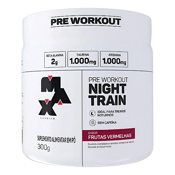 Pré Treino Max Titanium Night Train Pote 300g