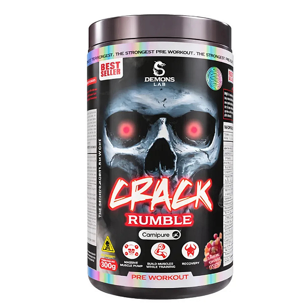 Pré Treino Demons Lab Crack Rumble Pote 300g