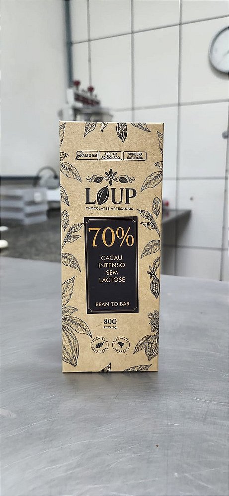 CHOCOLATE 70% CACAU INTENSO SEM LACTOSE