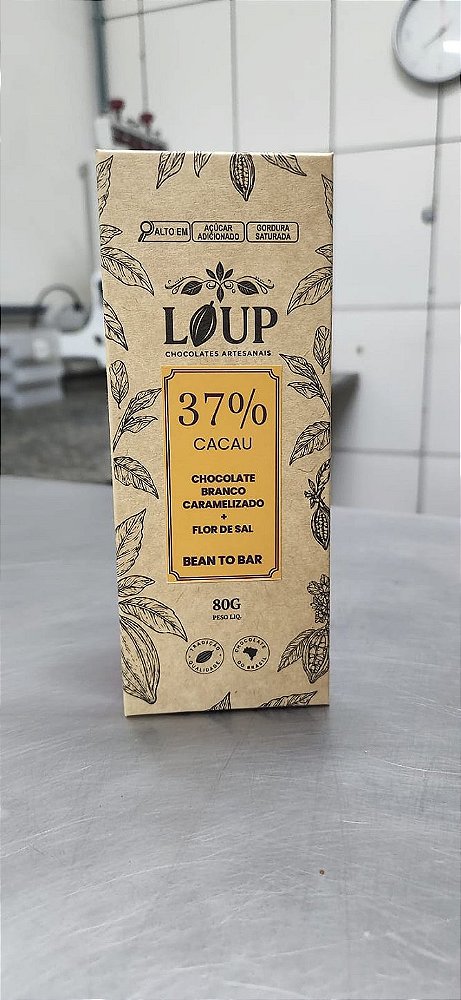 CHOCOLATE 37% CACAU CHOCOLATE BRANCO CARAMELIZADO + FLOR DE SAL