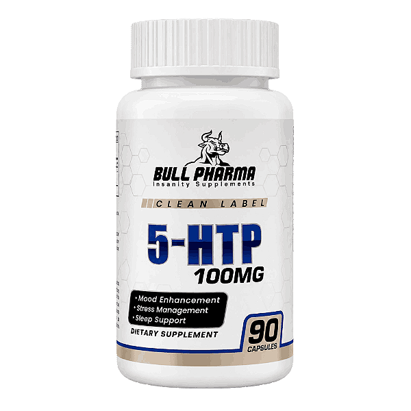 5-HTP 100mg, 90 Cápsulas, Bull Pharma