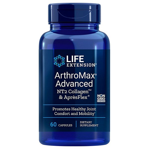 Arthromax, Colágeno Nt2, Aprèsflex Life Extension 60caps, life extension