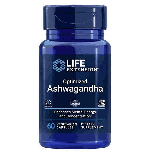 Ashwagandha, 125mg, 60 cápsulas, Life Extension