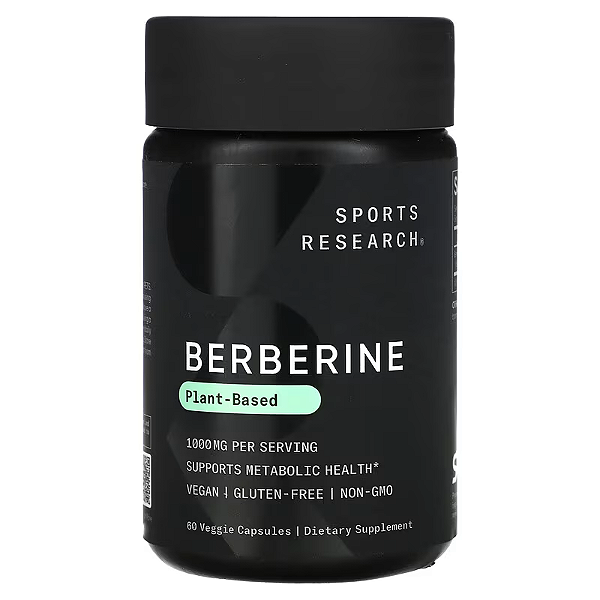 Berberina, 60 Cápsulas Vegetais, Sports Research,
