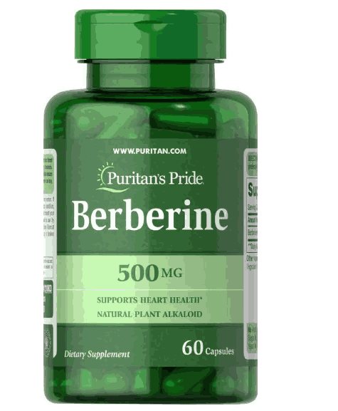 Berberina 500mg, 60 Cápsulas, Puritan's Pride