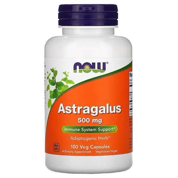 Astragalus 500 mg 100 Cáps Vegetais - Now Foods