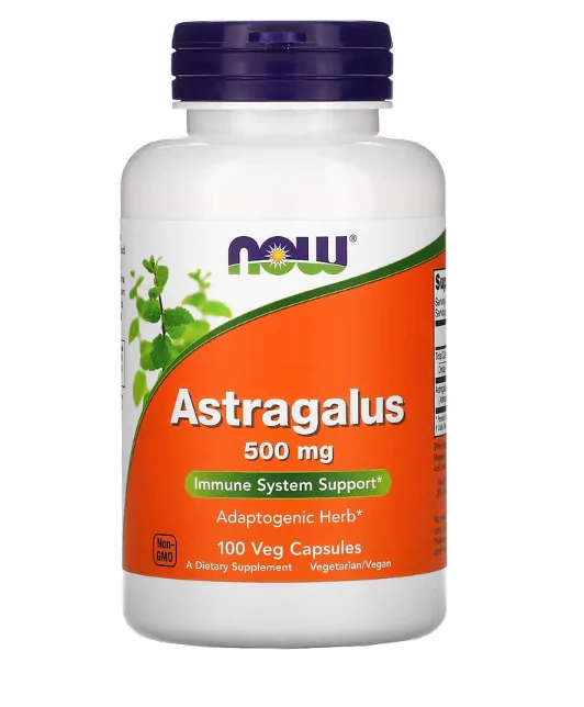 Astrágalus, 500 mg, 100 Cápsulas, Now