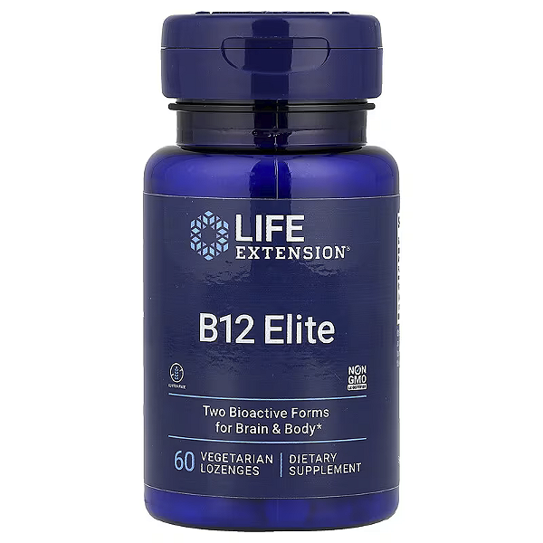 B12 Elite 60 pastilhas vegetarianas - Life Extension