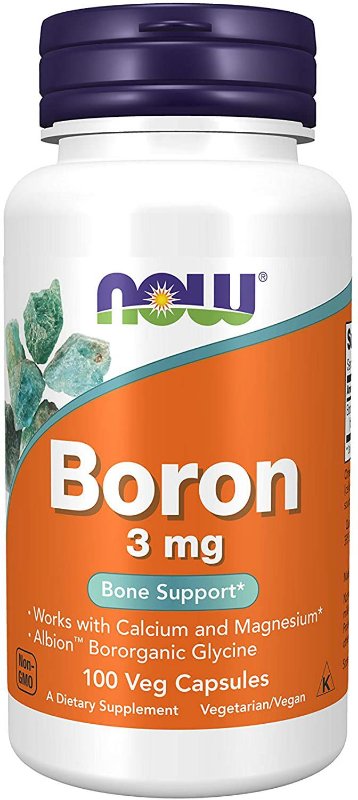 Boron 3MG (100 Cápsulas) Now Foods