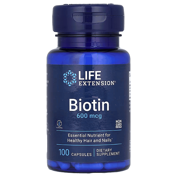 Biotina 600 mcg 100 cápsulas - Life Extension