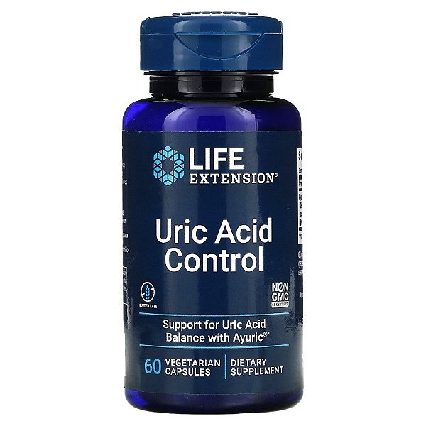 Controle de Ácido Úrico, 60 Cápsulas , Life Extension